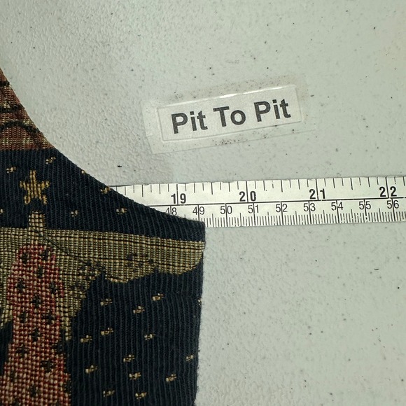 On The Verge Womens Vintage Western Vest Size M Folk Art Americana Cowgirl Angel - Picture 5 of 7